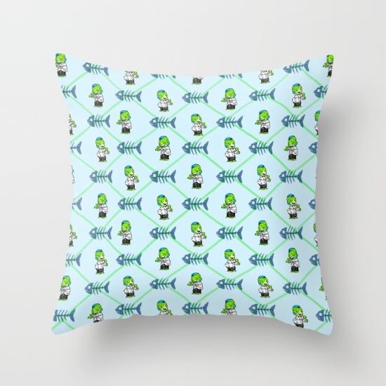 THROW PILLOWS Assorted throw pillows available on Society6 .
