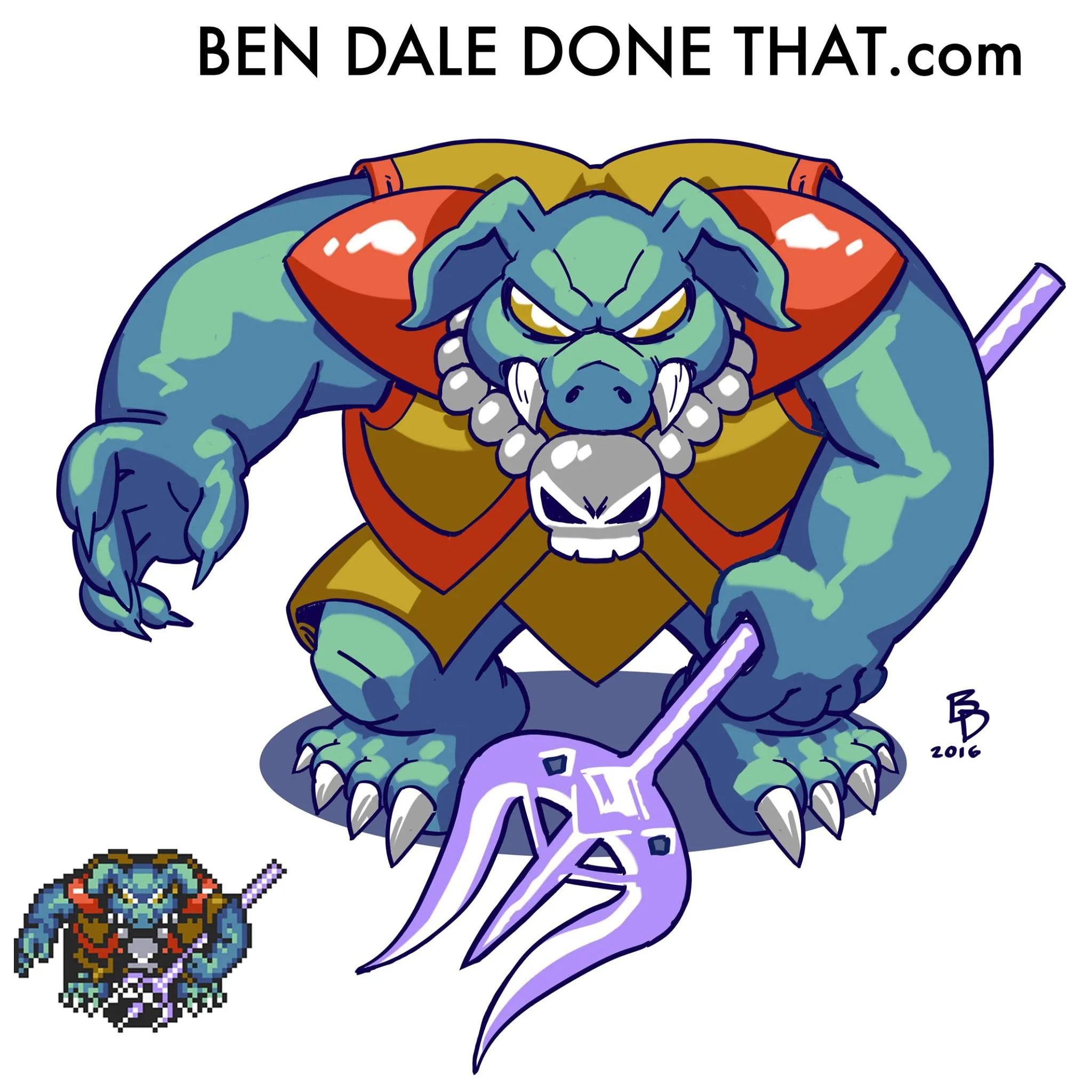 Drawtober #11 - GANON from Link to the Past