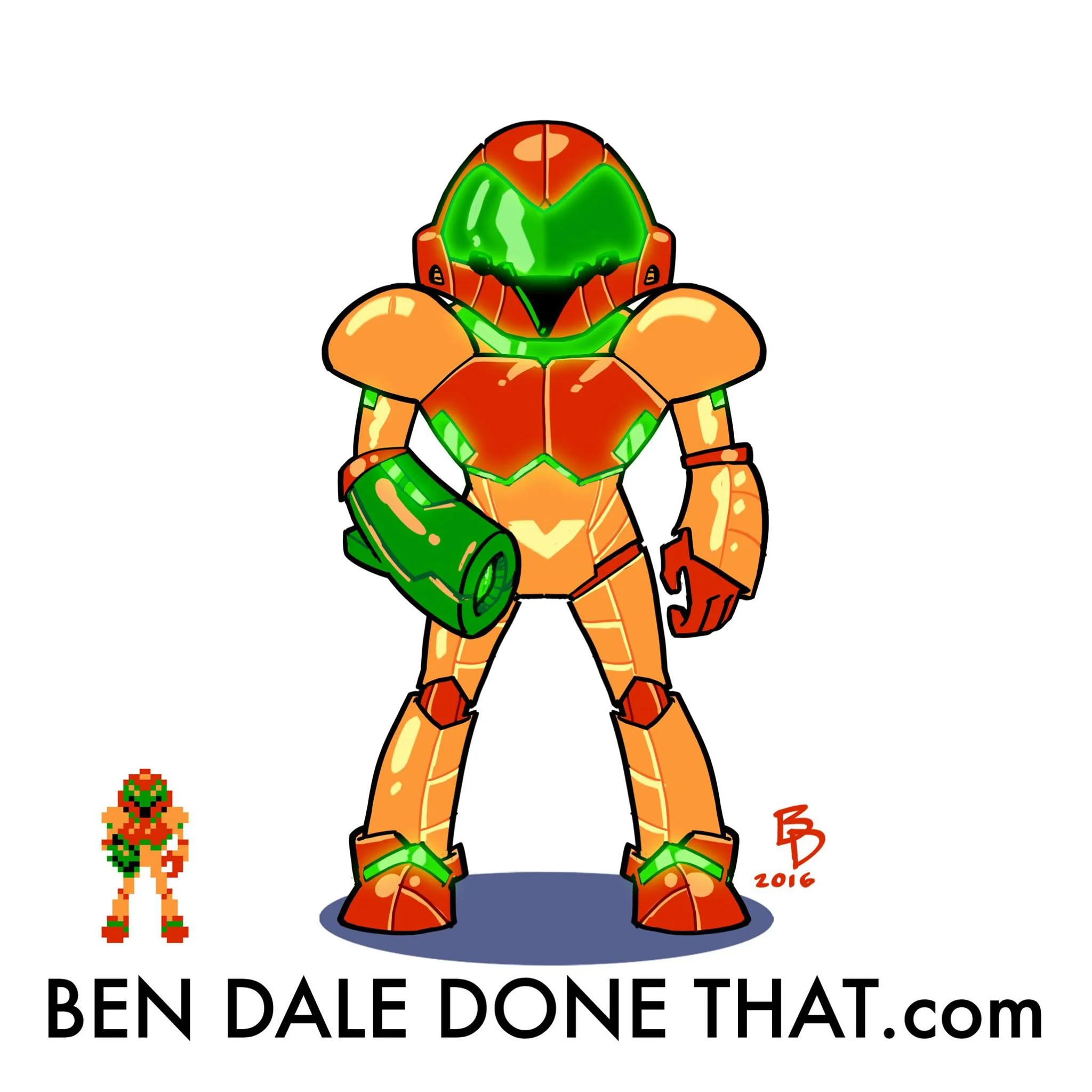 Drawtober #18 - SAMUS from Metroid