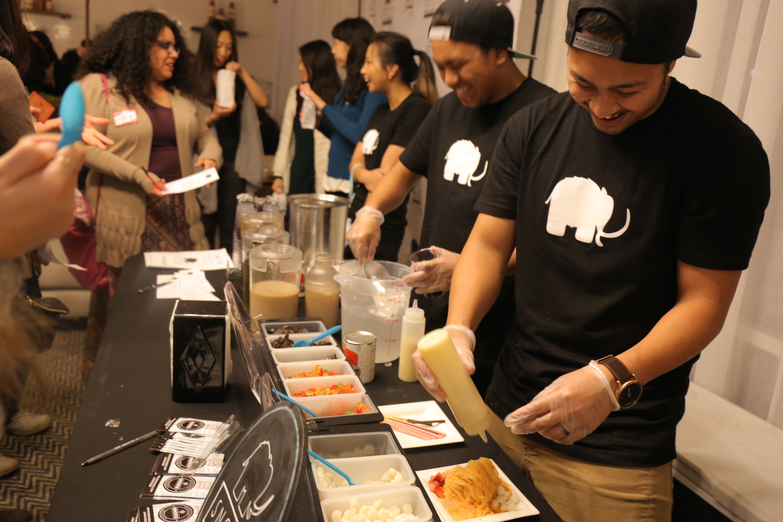  Yelp Spring Break 2016 - got to serve our shaved snow! We offer a toppings bar. 