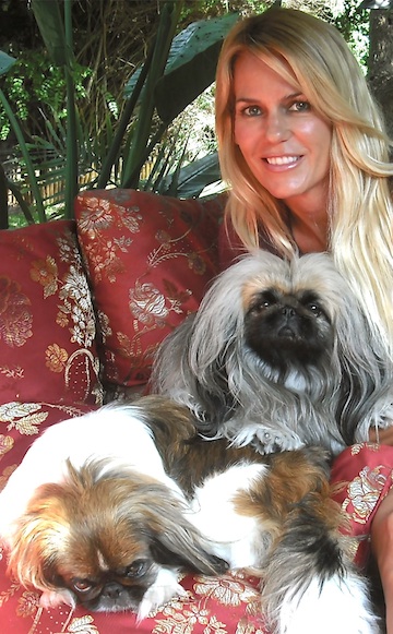 Elisabeth with Hobie and Puffer
