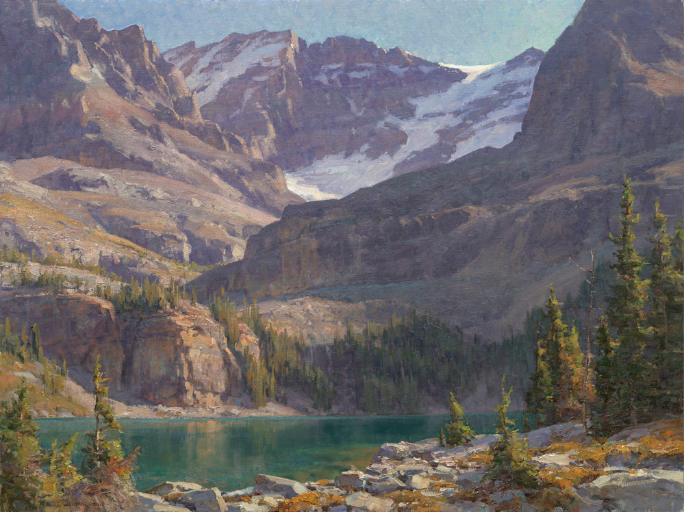 Lake O'Hara . Oil on linen. 