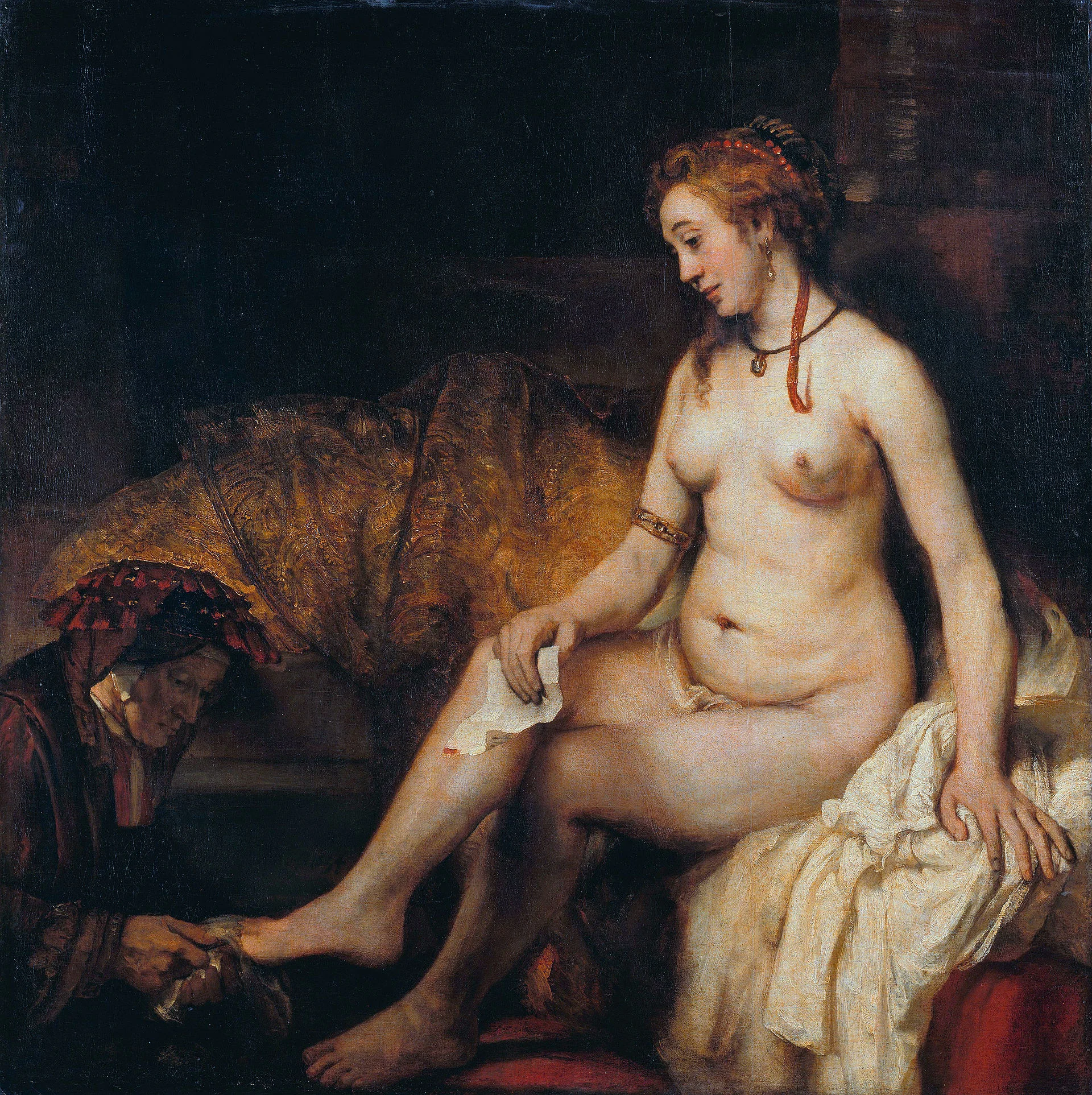 Rembrandt, Bathsheba at Her Bath , 1654.
