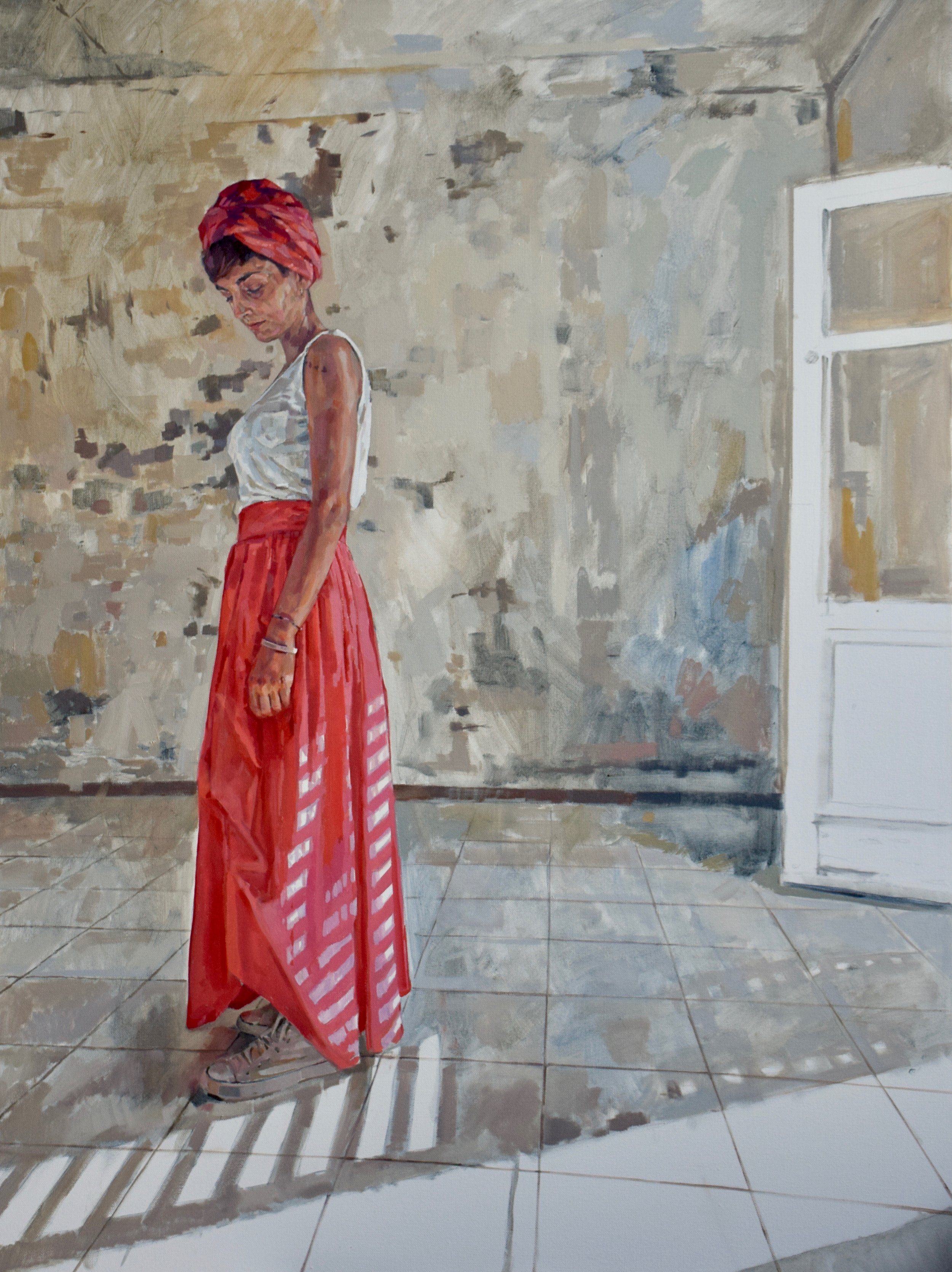   Giulia , 2017-8, oil on canvas, 120 x 90 cm 