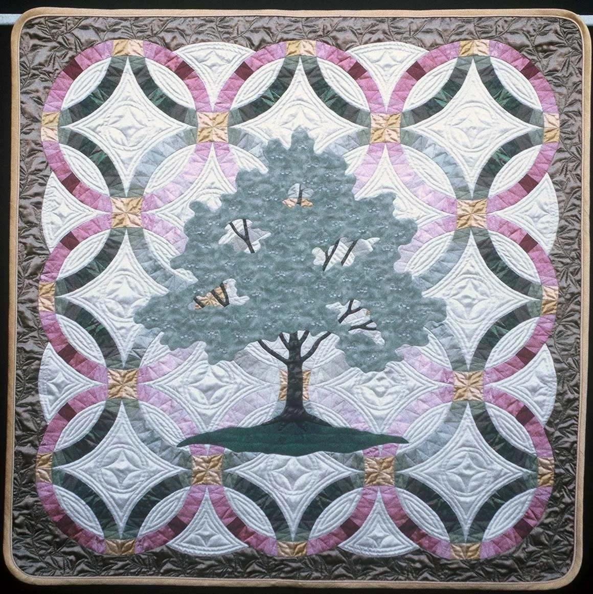 2000, 39" x 39" COLLECTION OF THE LDS WINTER QUARTERS TEMPLE Tree of Life I and Tree of Life Wedding Ring were commissioned by the LDS Church to be placed in LDS Temples. Tree of Life Wedding Ring hangs in the Bride's Room at the Winter Quarters Temple in Omaha, Nebraska.