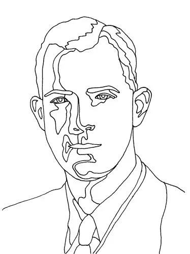 "Noel," an example of the pattern made in the "Portrait Pattern Drawing" workshop.