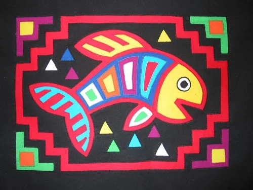 "Funky Fish" from the "Funky Fusible Fish" workshop.
