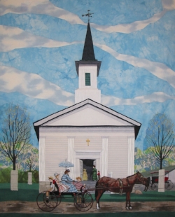 Church pattern from If I Were a Carpenter - but I'm a Quilter workshop.