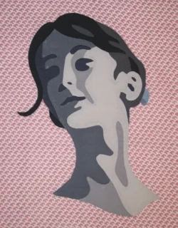 Portrait from Appliqué for Realism in Brief workshop.