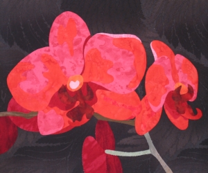 "Orchids" from the Free-Formed Flowers workshop.