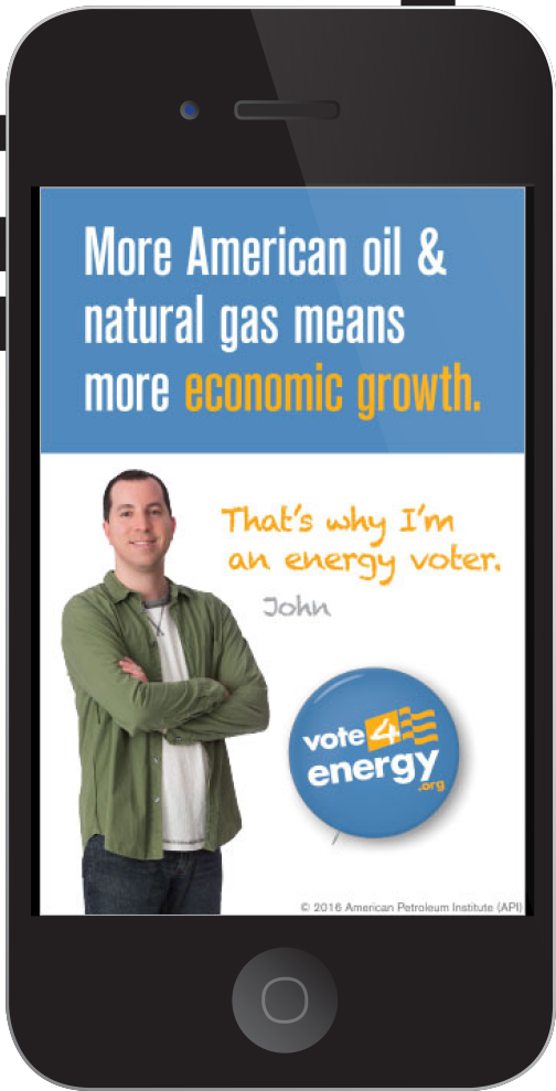 API "Vote 4 Energy" Digital Ad