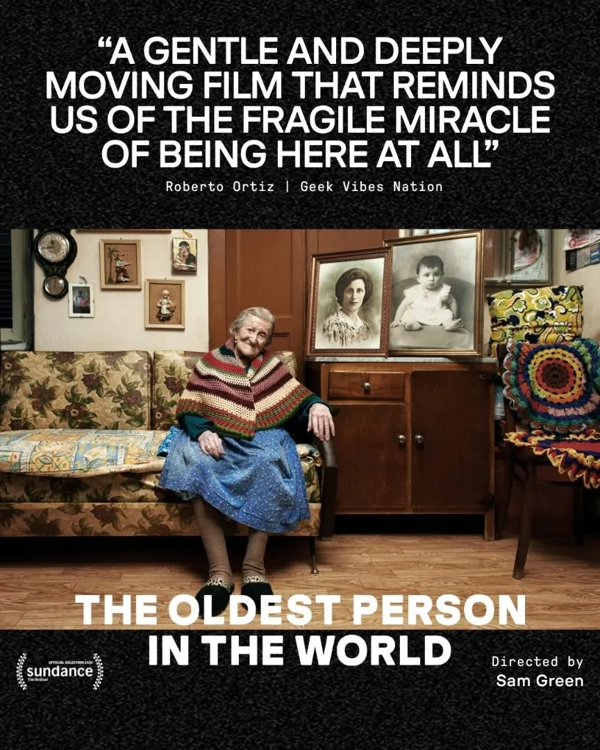 @geekvibesnation picks THE OLDEST PERSON IN THE WORLD as a Sundance can&rsquo;t miss calling it &ldquo;a gentle and deeply moving film that reminds us of the fragile miracle of being here at all.&rdquo;

#SundanceFilmFestival

https://geekvibesnation