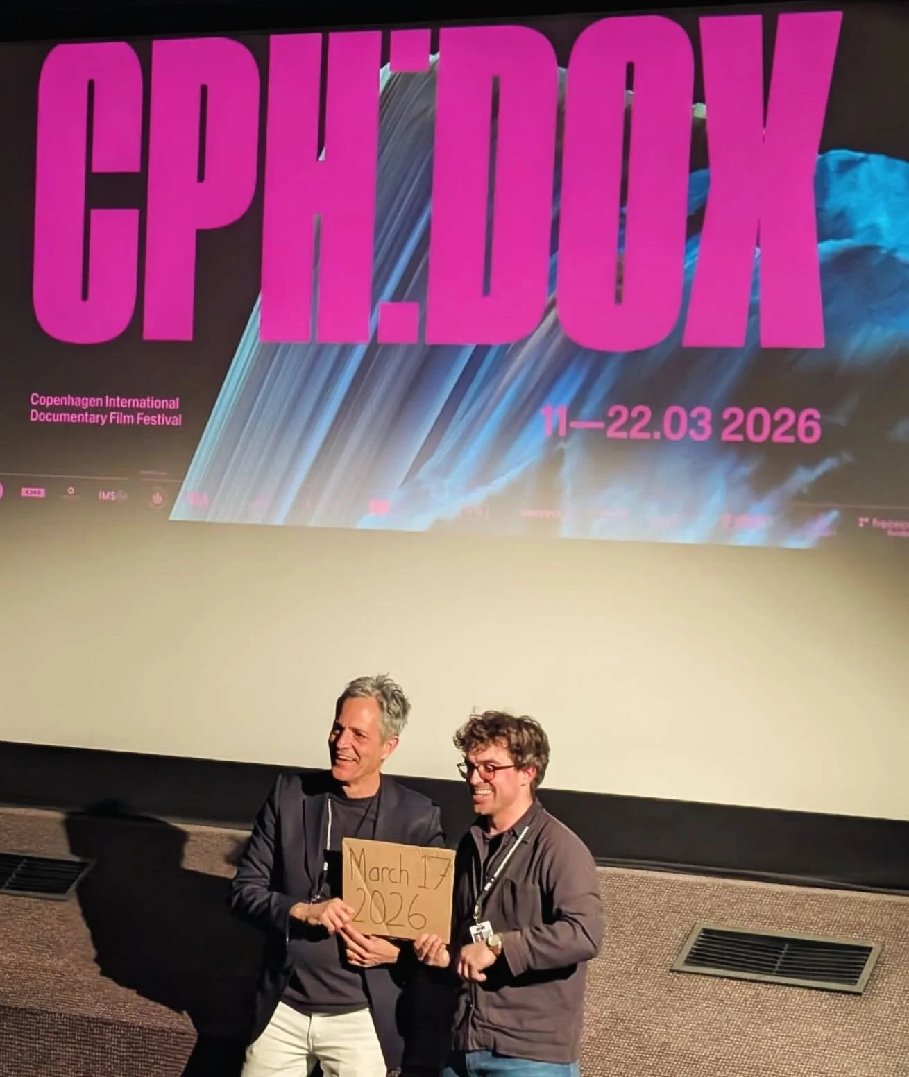 Thanks @cphdox, it&rsquo;s been grand. Check out our screenings on Friday and Saturday if you&rsquo;re still in town.