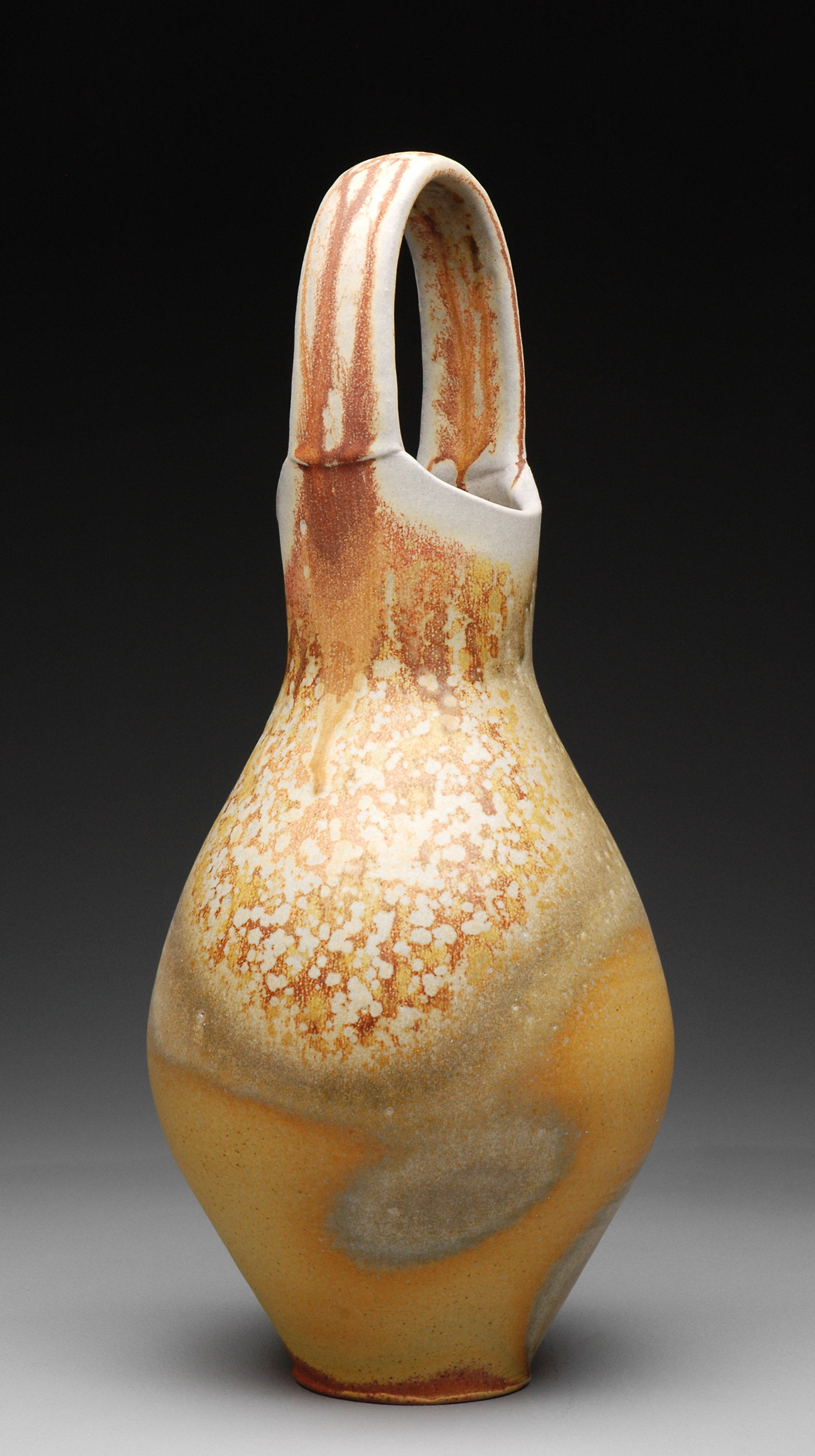    Vase with Handle , soda fired stoneware, 2013  