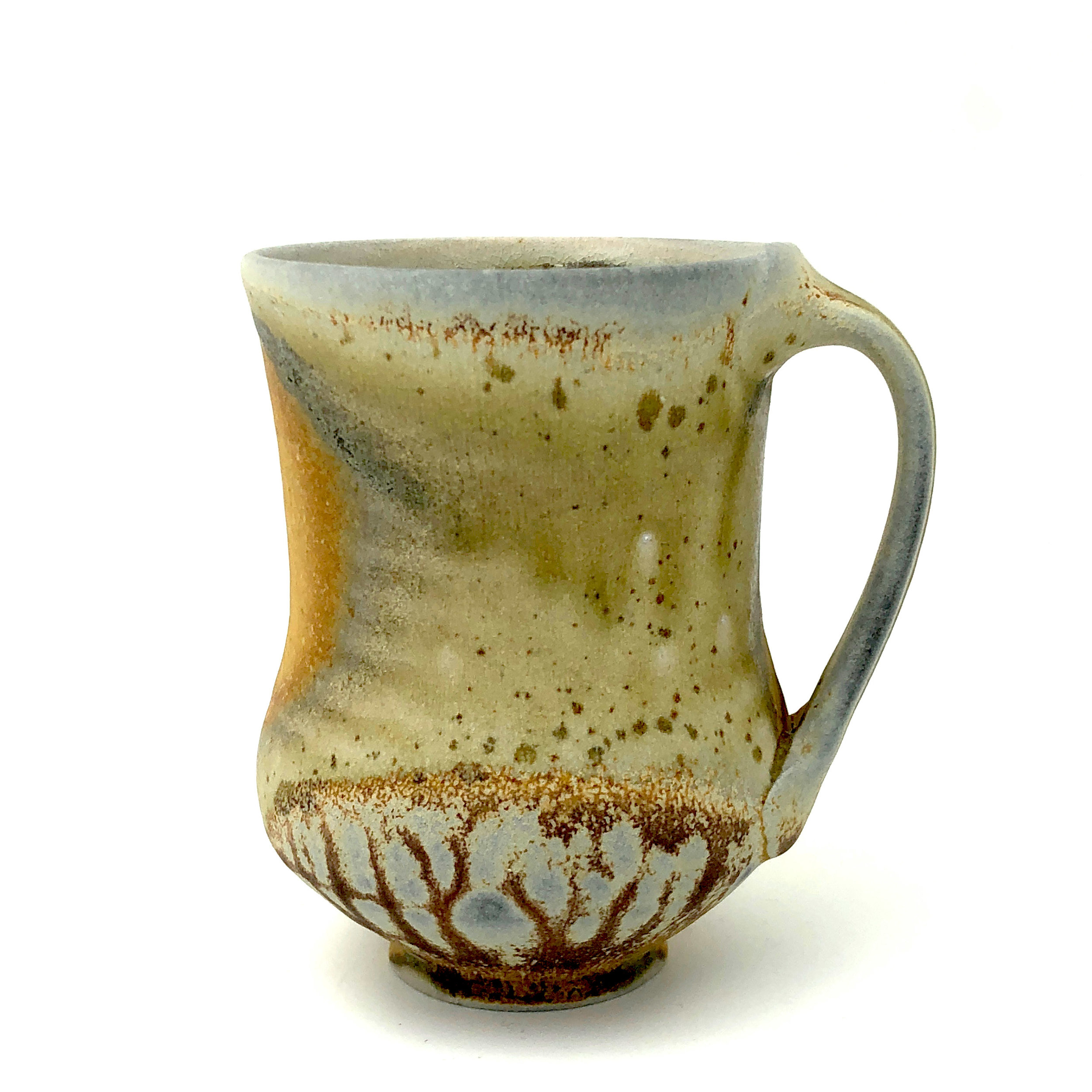   Mug,  soda fired stoneware, 2018 