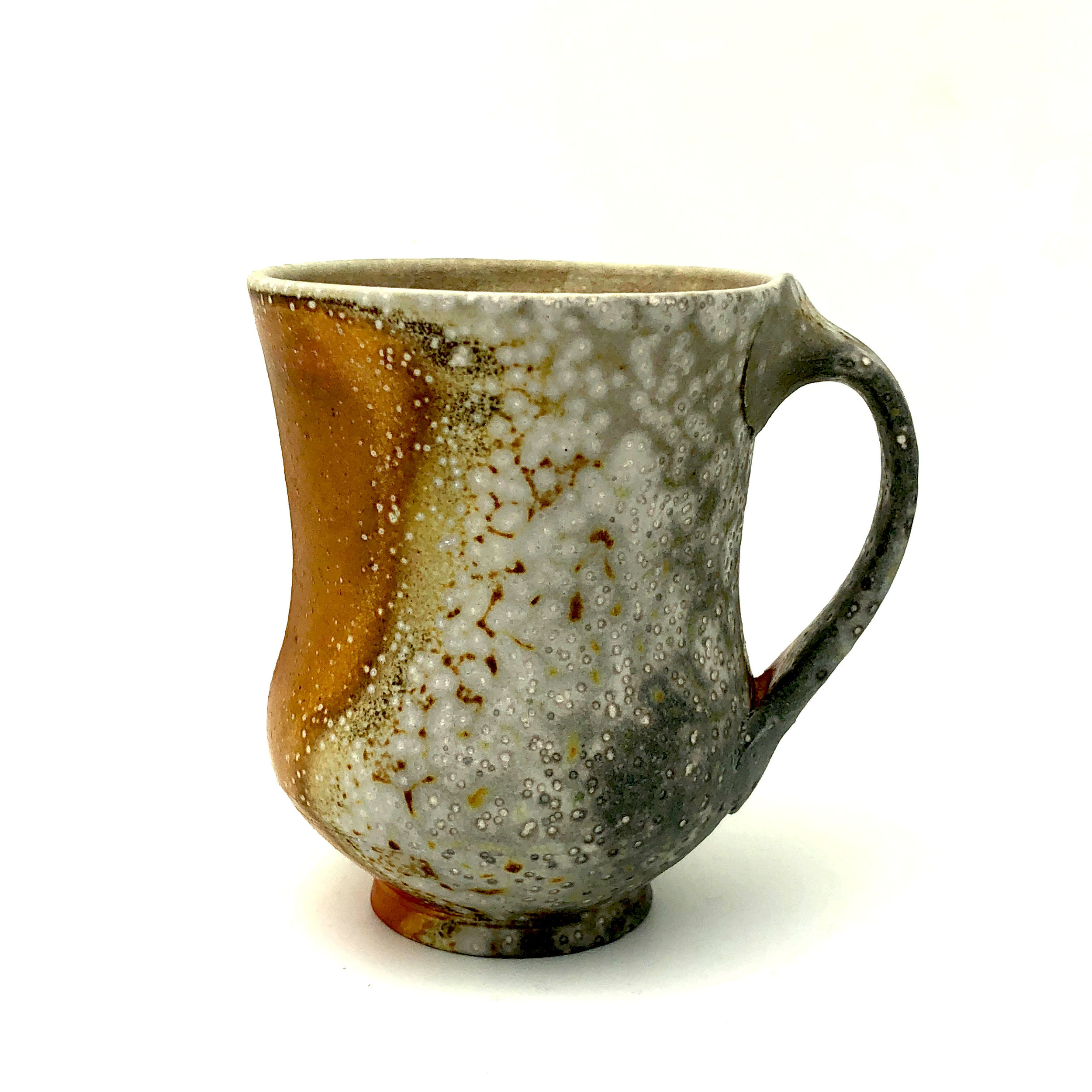   Mug,  soda fired stoneware, 2018 