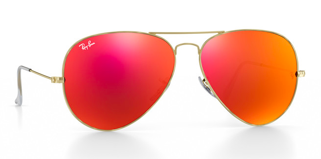 Rayban Aviators, Orange Flash