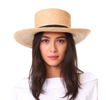 Hat Attack Raffia Braid Boater Hat