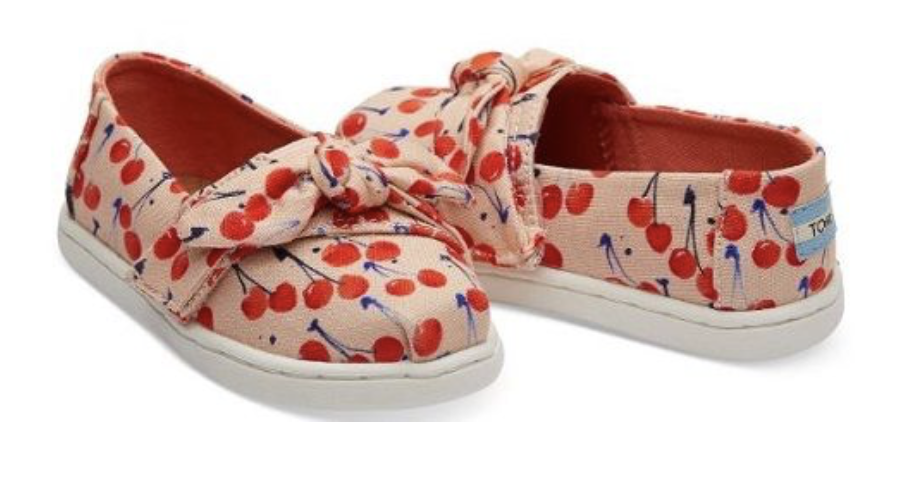 $36 TOMS cherry print shoes