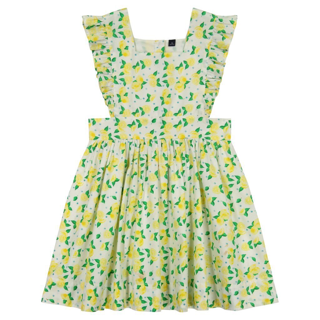 $51 Petit Peony Lemon Drop Pinny