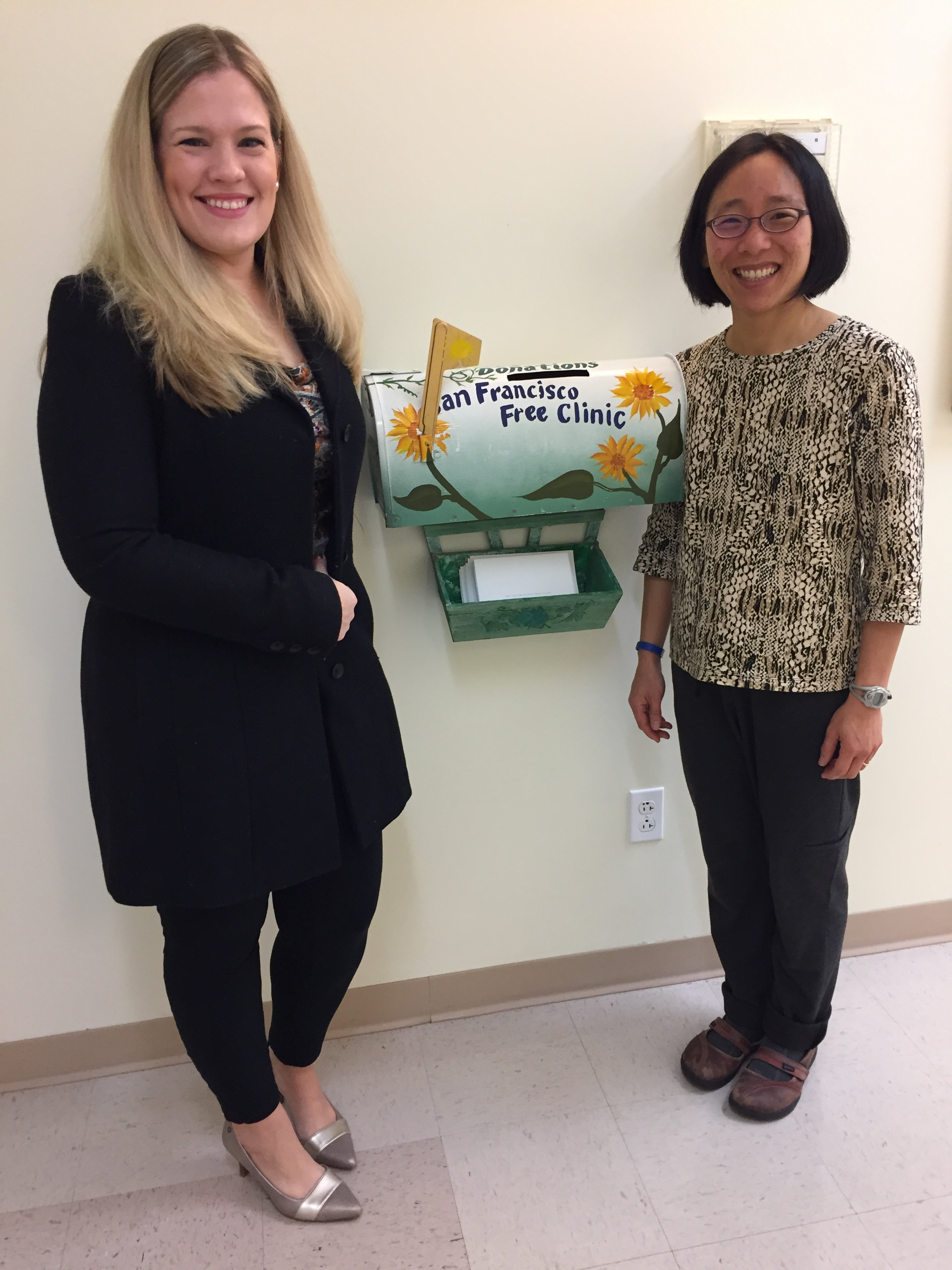 NAFC Vice President Kerry Thompson and SFFC Medical Director Lily Huang