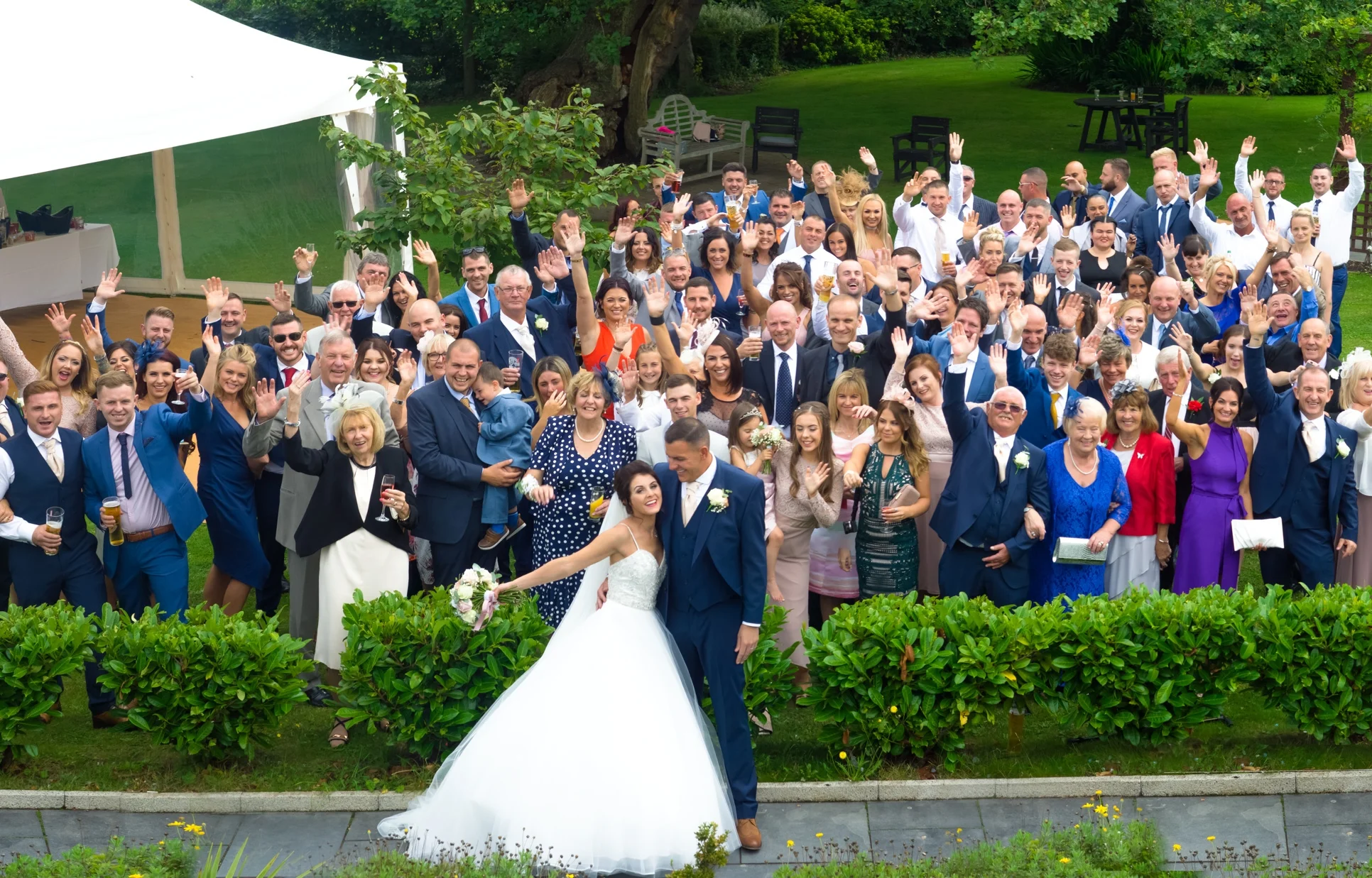Christian and Rebecca's wedding, at the Kinmel in Abergele