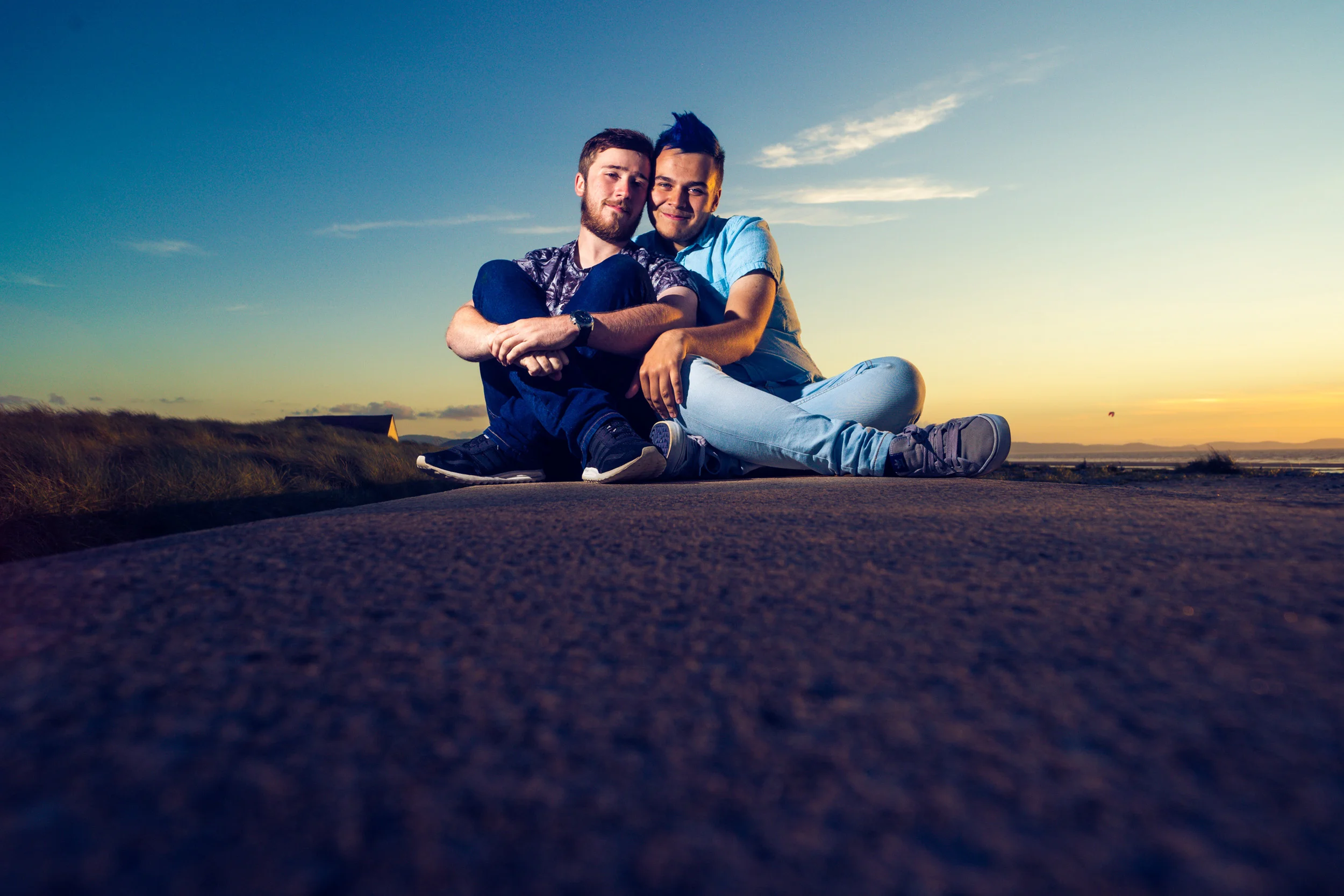 Ash & Josh, couples beach shoot