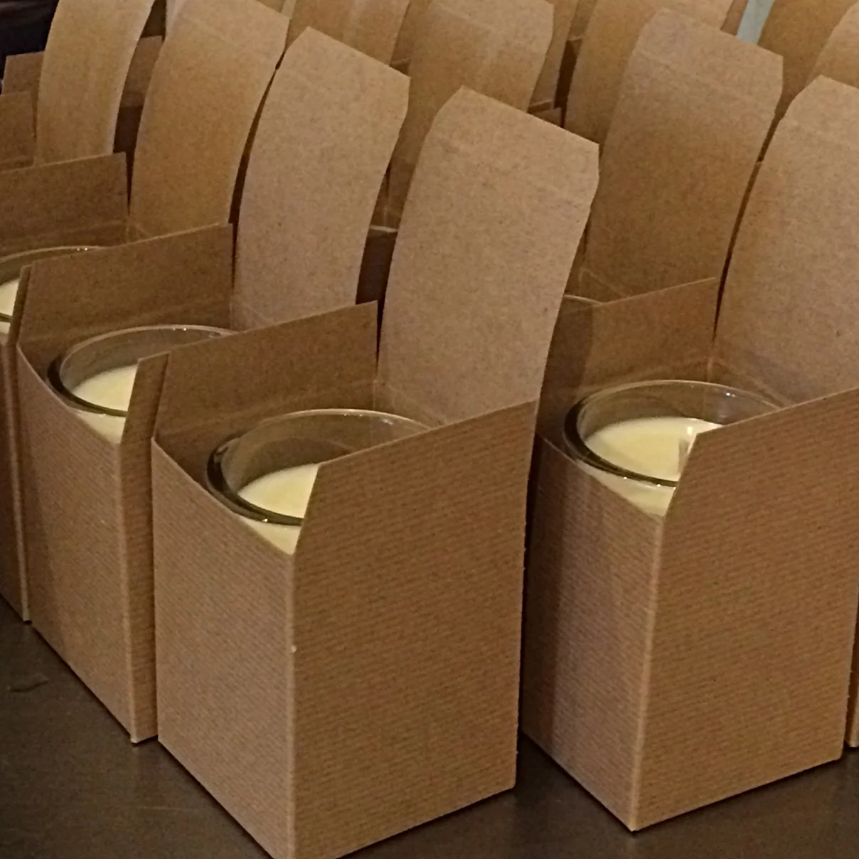 recycled paper packaging soy wax candles