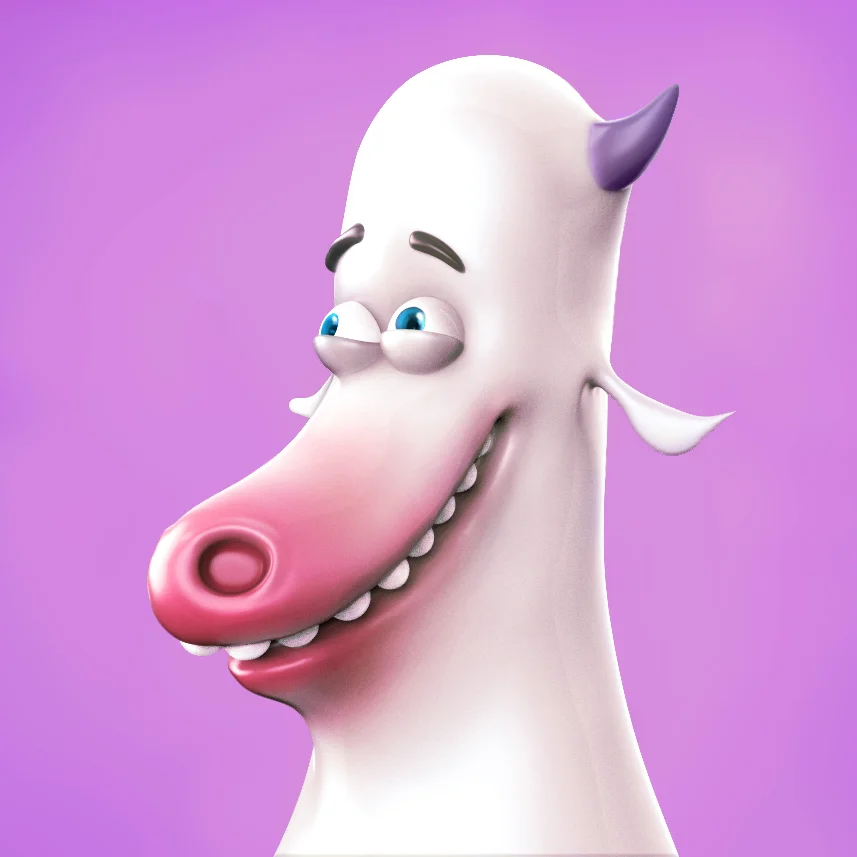 cow/model and polypaint in zbrush