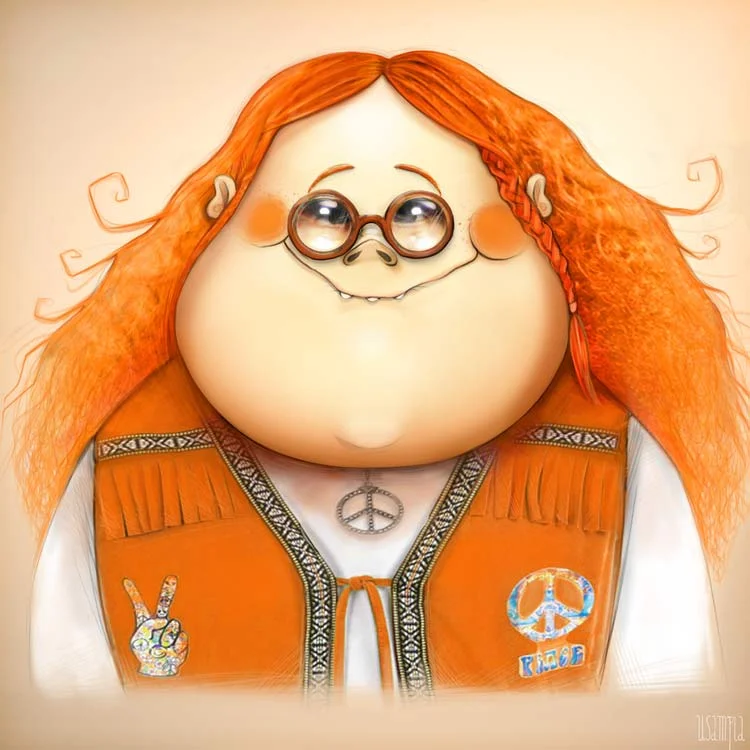 hippie character design