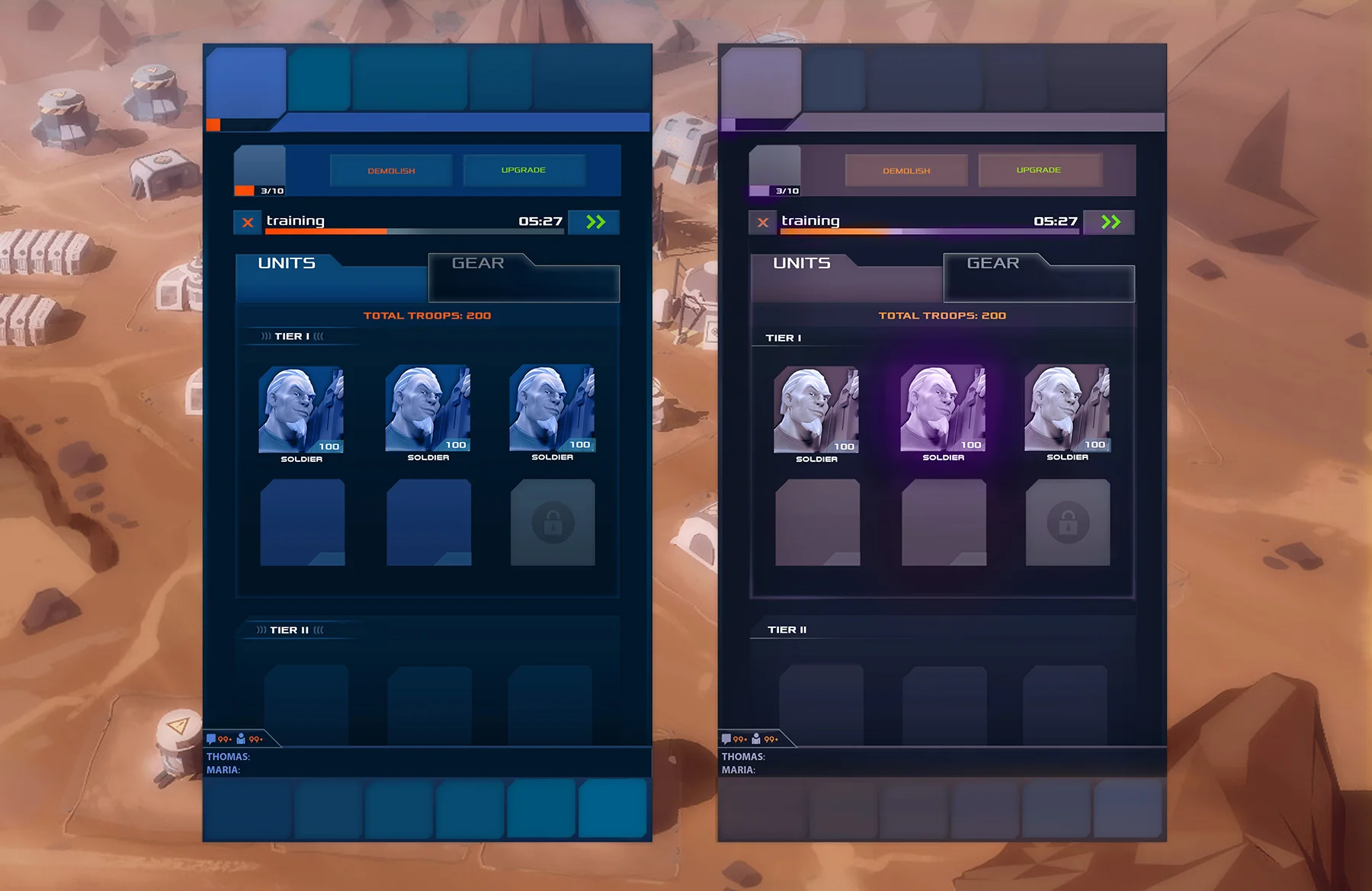 ui projects for empire:millenium wars / for goodgame studios