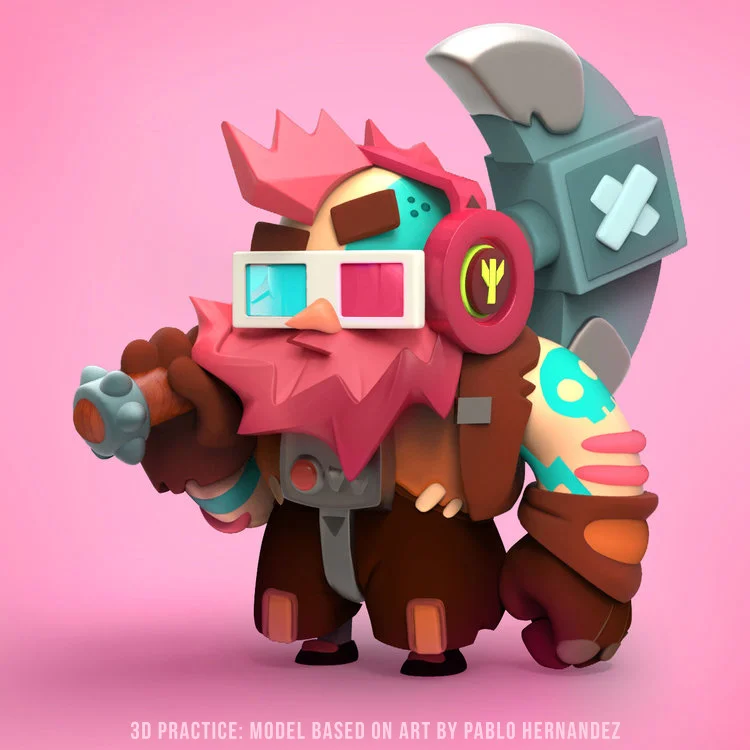 3d practice: model based on concept by pablo hernandez