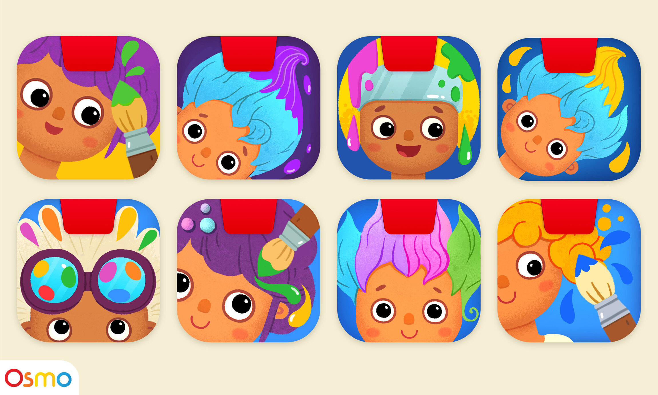 app icon exploration for osmo: little genius / 2019