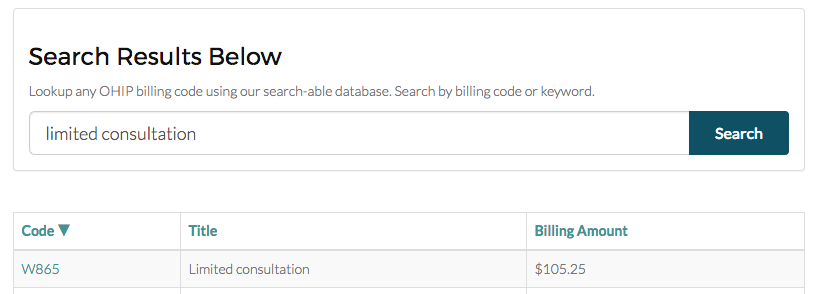 OHIP Billing Code Search Example.png