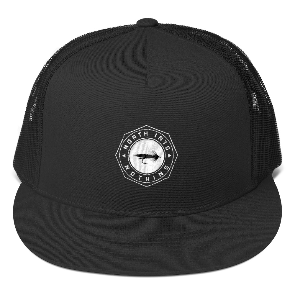 BLACK ON BLACK TRUCKER HAT