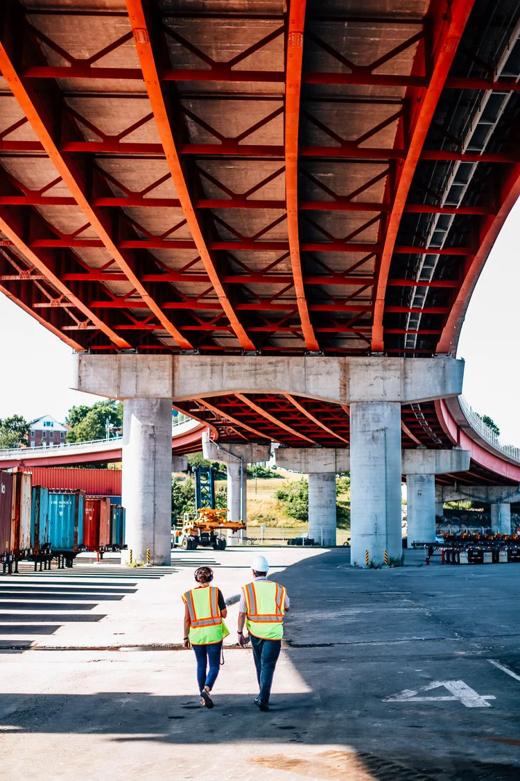 Under the Casco Bay Bridge with Mike Carter. Justin Levesque © 2016