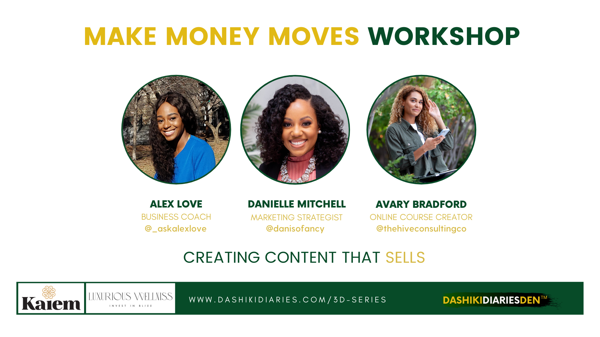 Business Women Workshop at Dashiki Diaries Den 