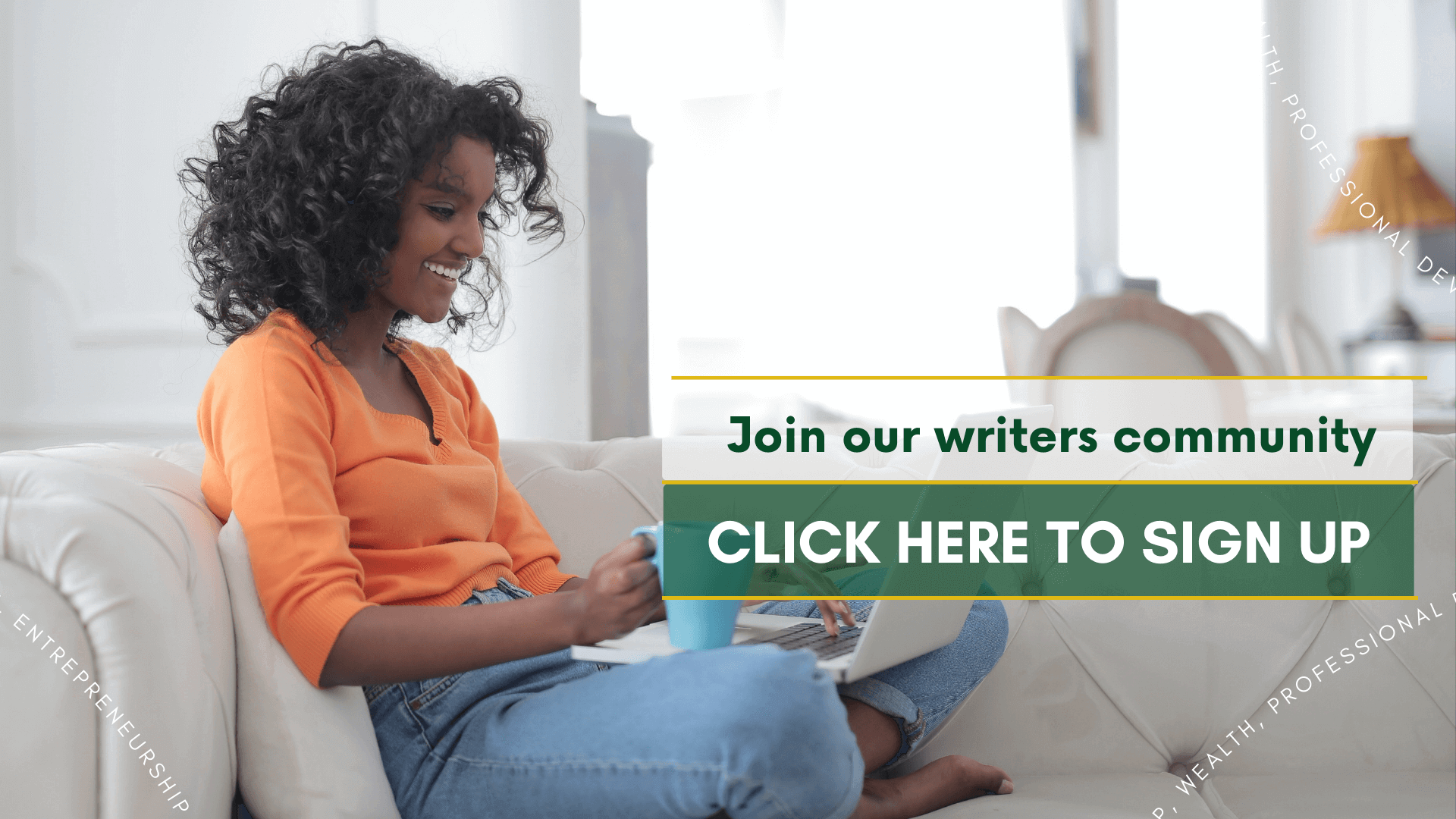 Become a volunteer writer for a female entrepreneur community in the USA