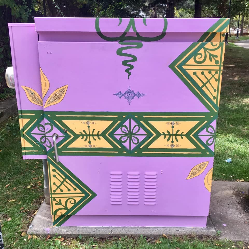  Shapes  Painted electrical box  