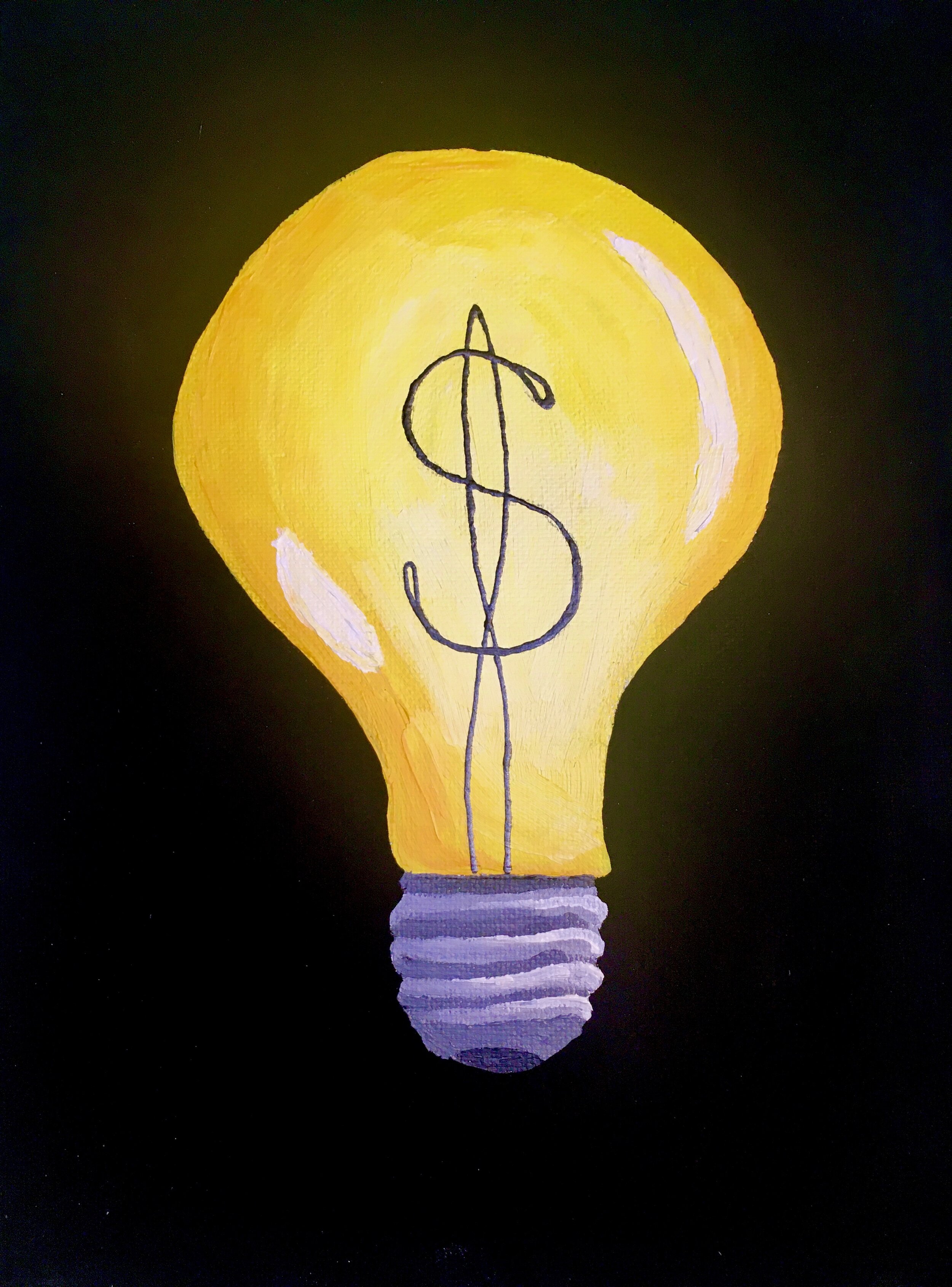  Bright Idea  Acrylic on canvas 