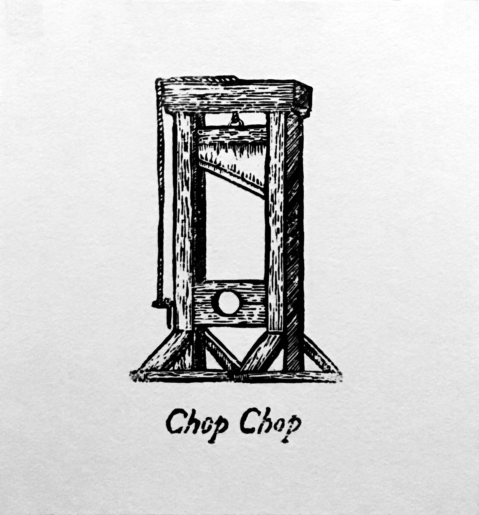  Chop Chop  Linocut 