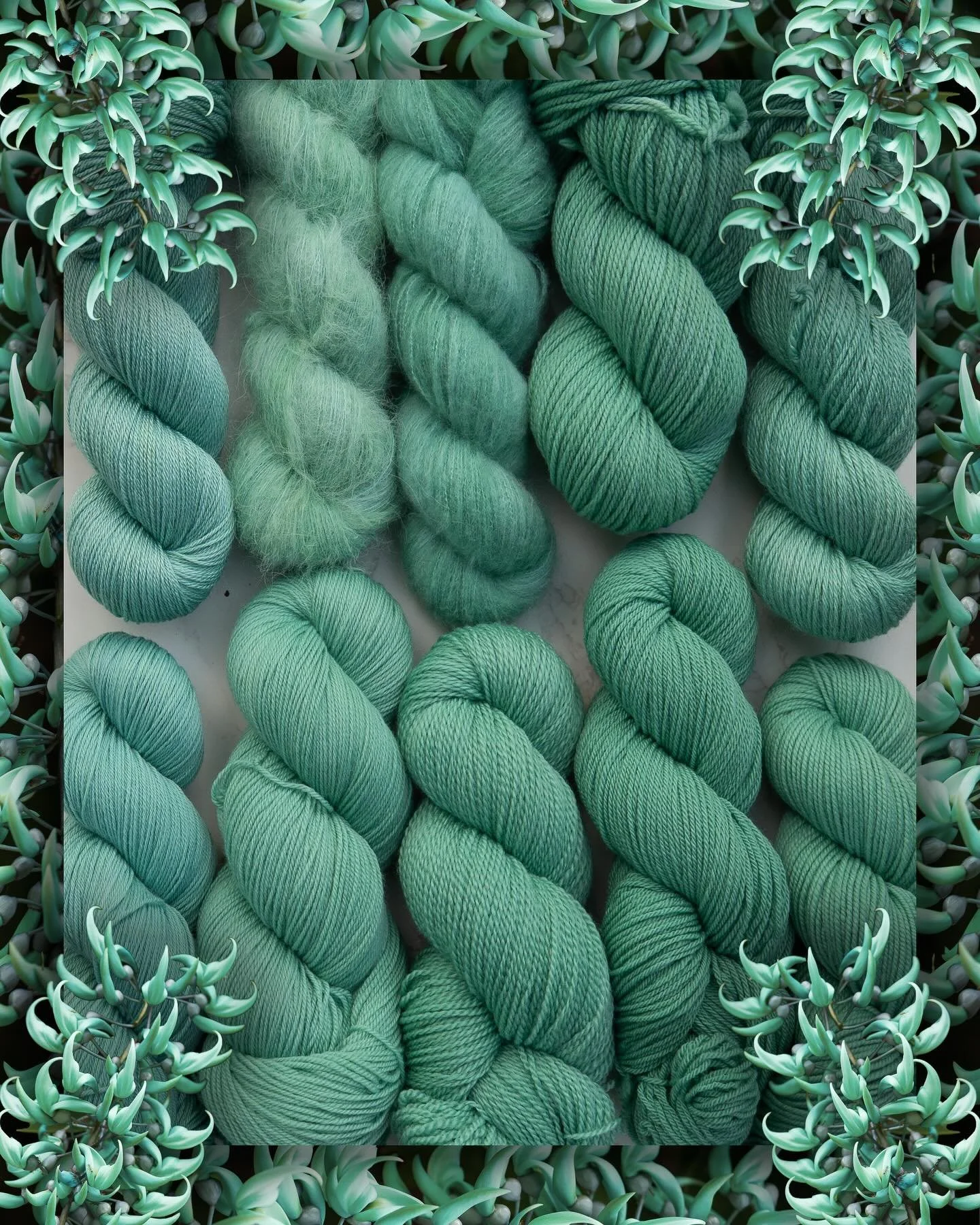 JADE VINE 🌿

Whenever I see these flowers I can&rsquo;t believe they&rsquo;re even real because this colour is just too epic 😭🤌🏻 this colourway is from November&rsquo;s Nature Palette, originally called borealis, and is such a fun bright teal.

B