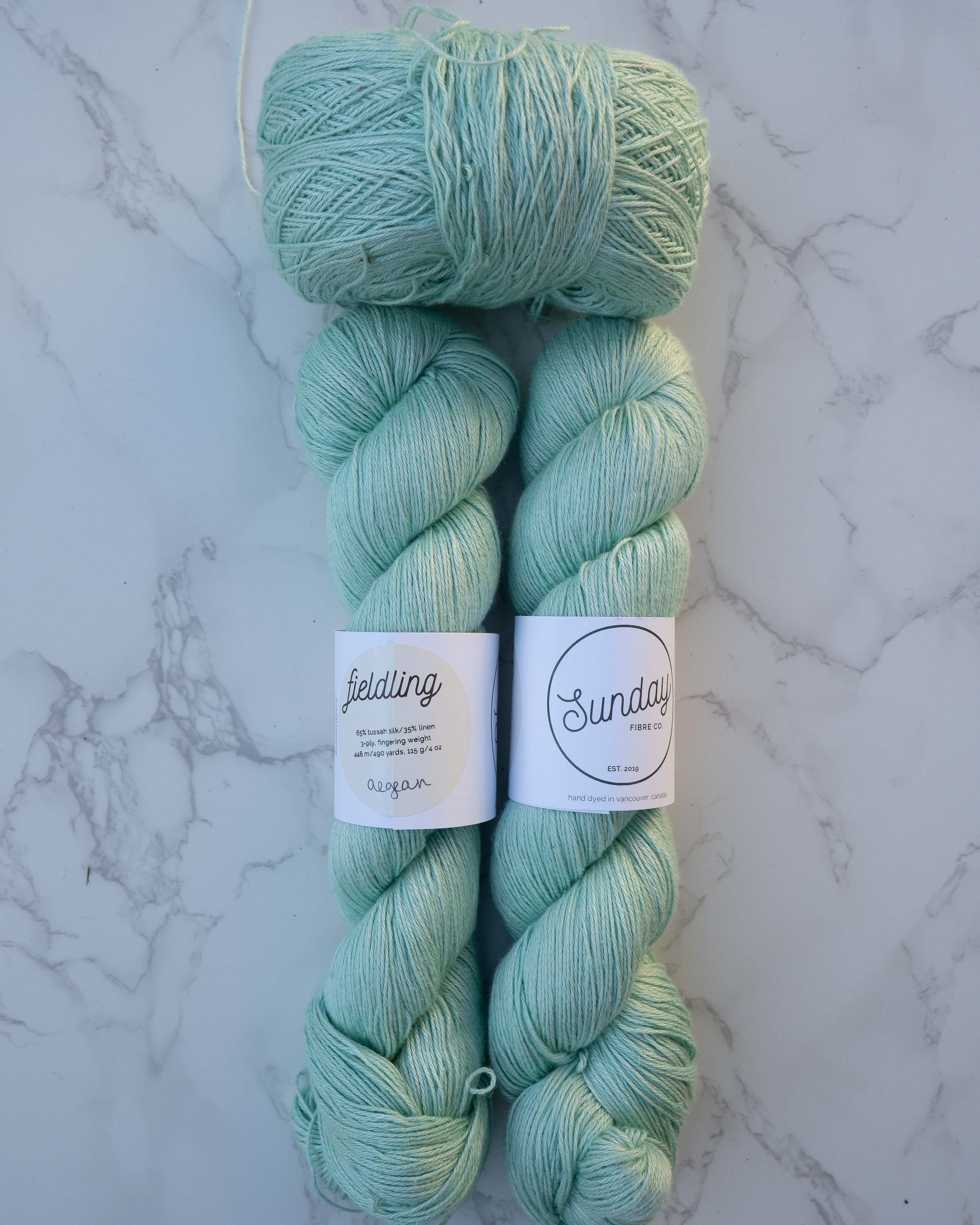 Sunday Fiber Co - Aegean (2 Skeins + 1 Cake)