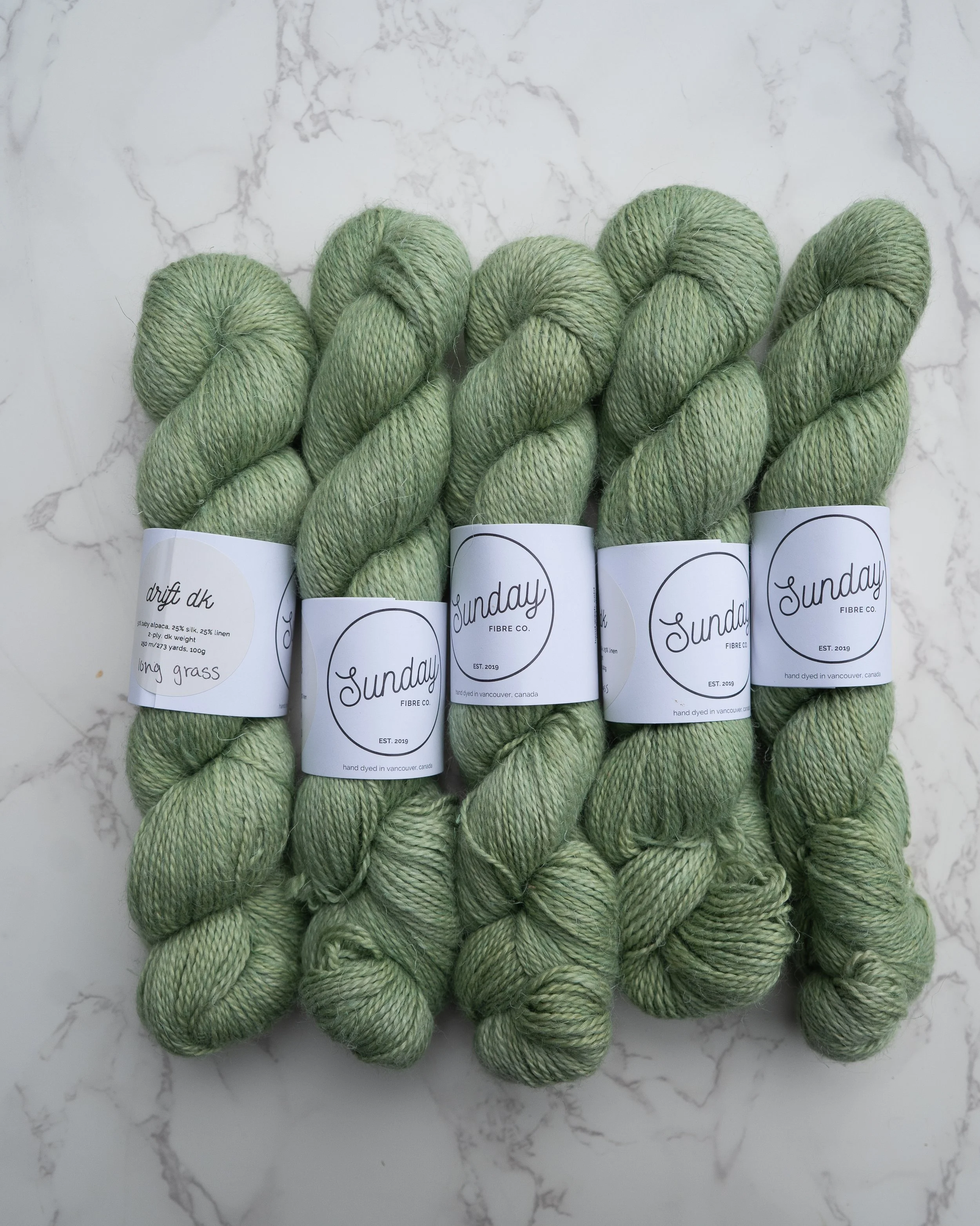 Sunday Fiber Co - Long Grass Drift DK (5 skeins)