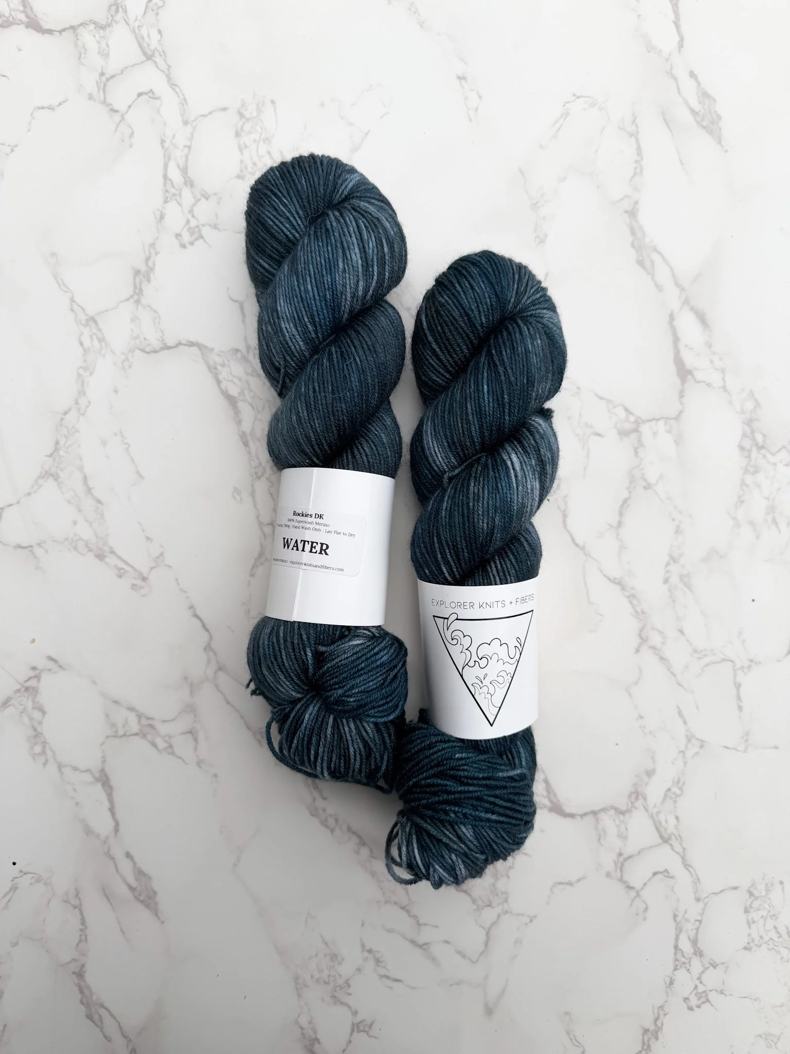 Explorer Knits and Fibers - Water Rockies DK (2 skeins)