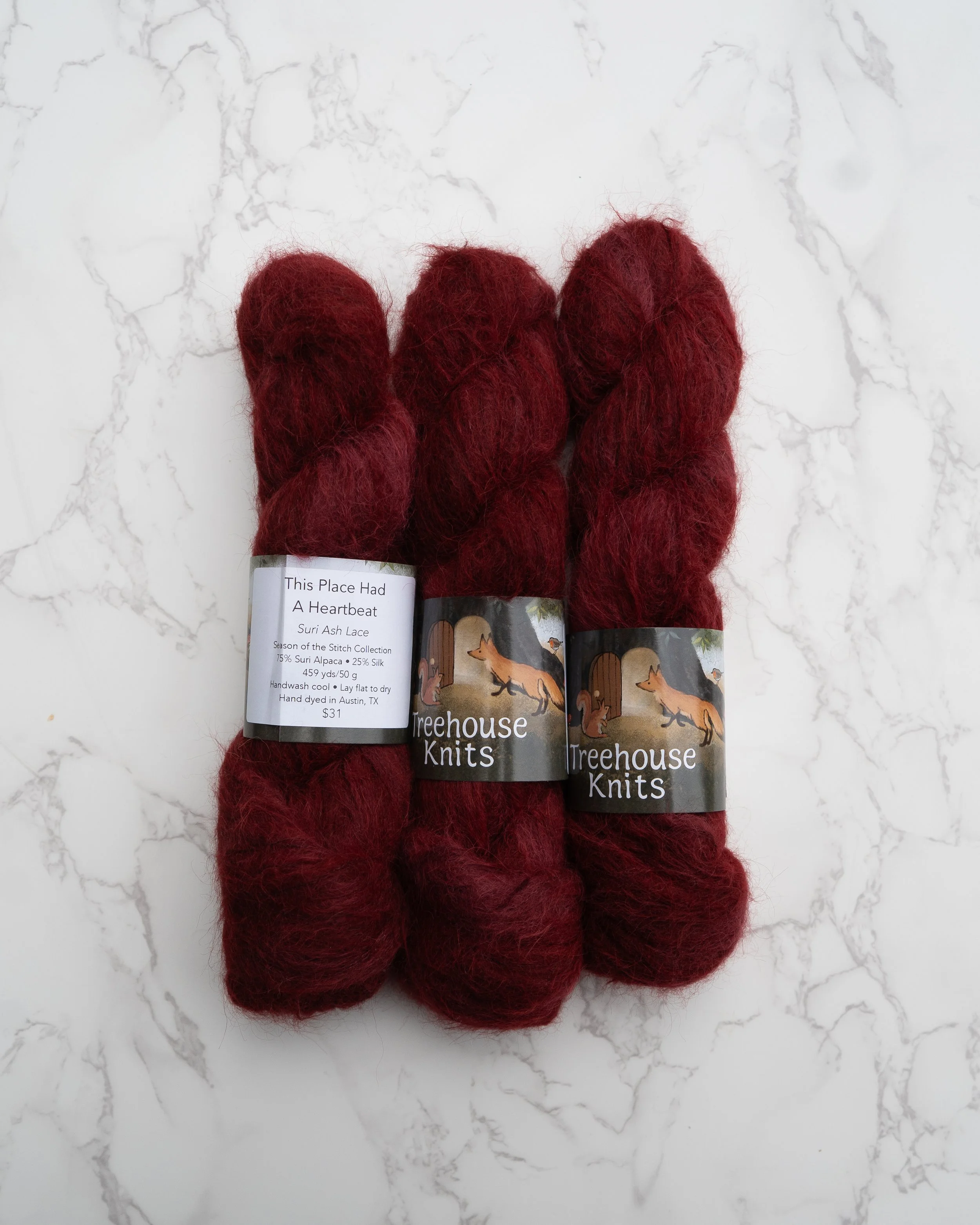 Treehouse Knits - This Place Had a Heartbeat Suri (3 skeins)