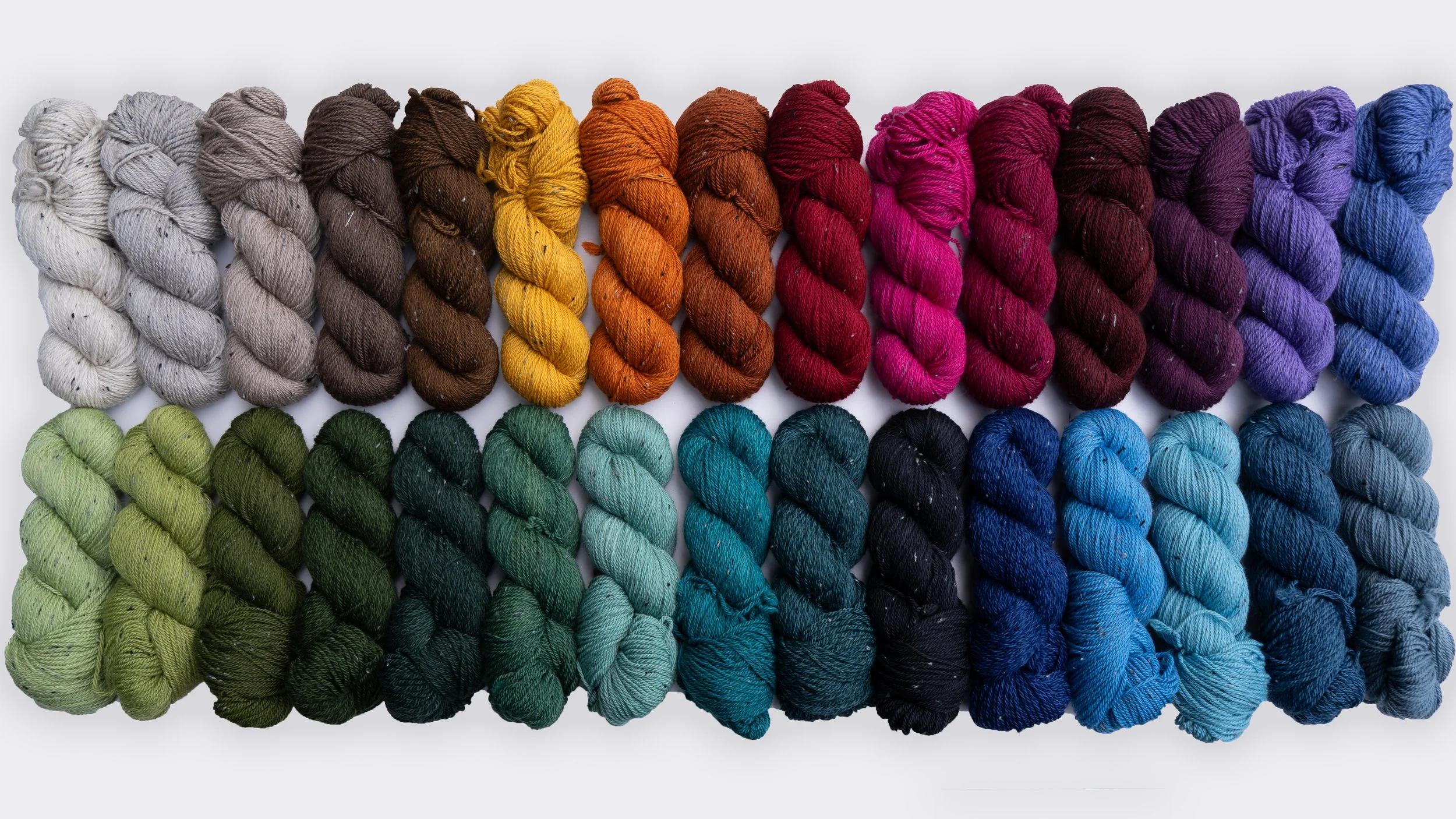 polwarth BFL blue faced Leicester blend tweed DK yarn lord of the rings themed