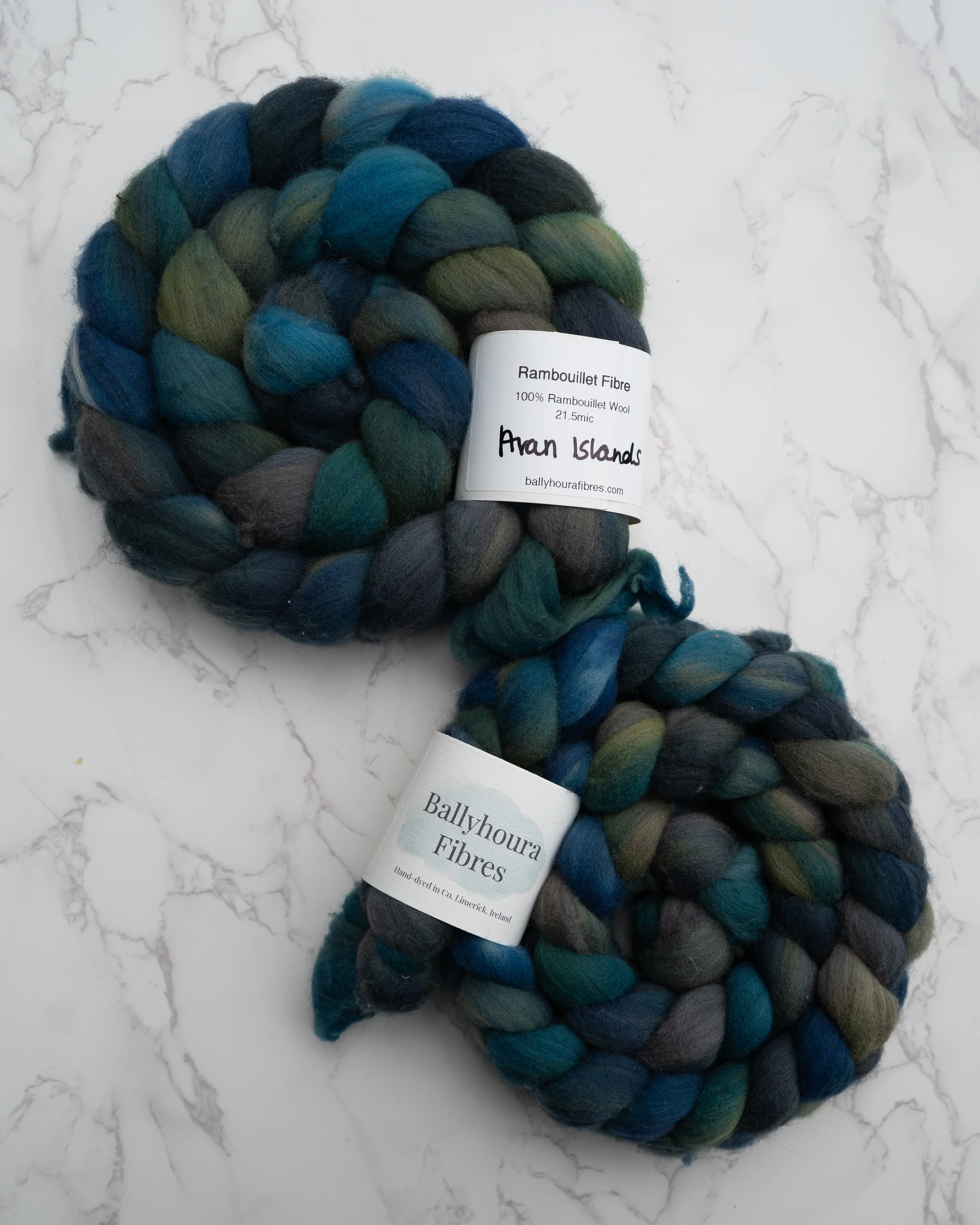 Ballyhoura Fibers - Aran Islands Fiber (2 braids)