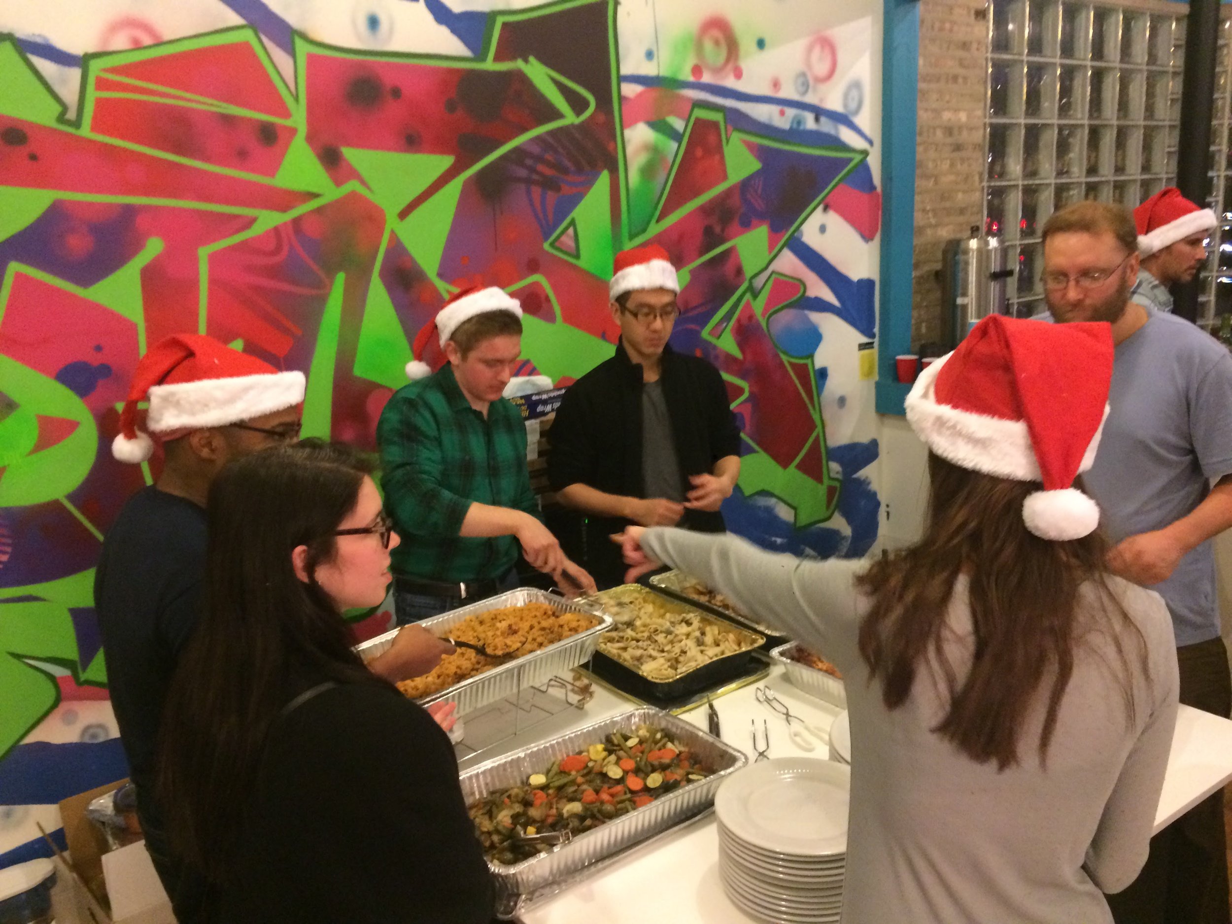 We were fortunate to have many volunteers on hand to help plating and serving!