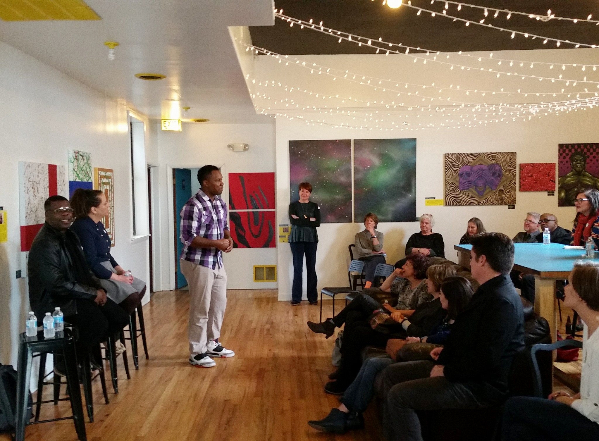 Introductory remarks by 3Arts board member Erryn Cobb.